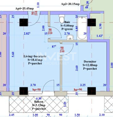 APARTAMENT CU 2 CAMERE , ZONA VISANI 