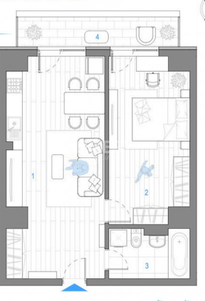 APARTAMENT CU 2 CAMERE , LOC DE PARCARE INCLUS IN PRET, COMSION 0%, NICOLINA