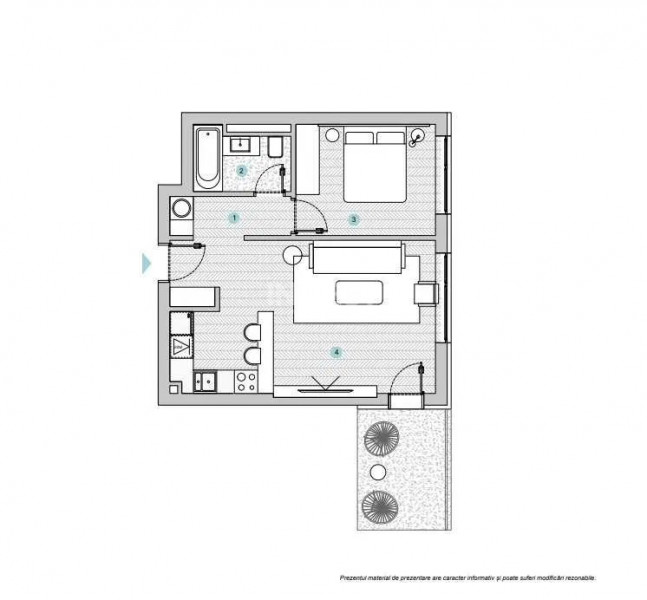 Apartament 2 camere + loc de parcare - SILK DISTRICT, IAȘI