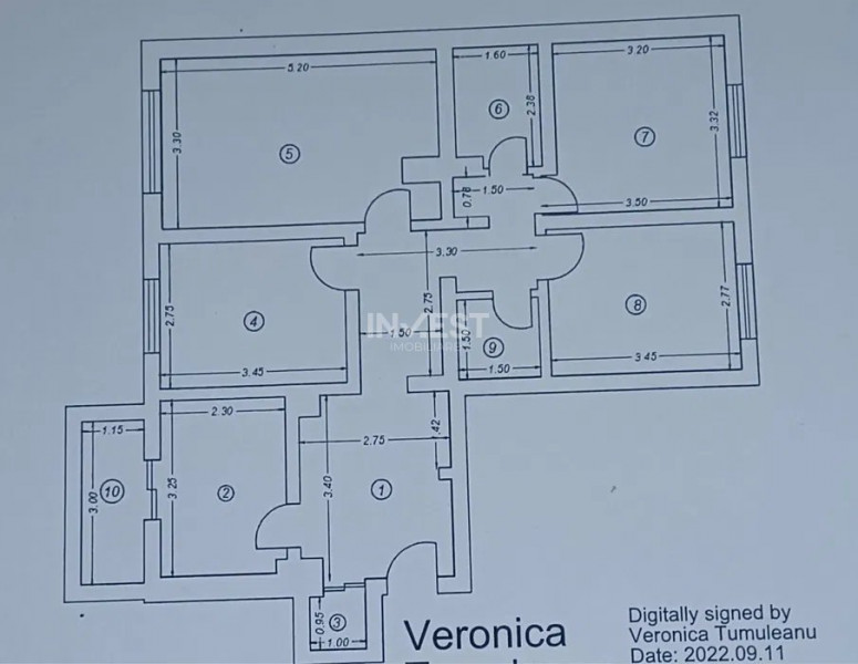 Dacia- Apartament cu 4 camere,2 bai-85mp 