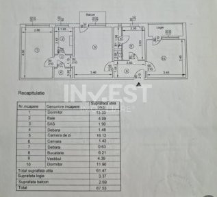 Apartament 3 camere-Tatarasi-Flora-etaj 1-bloc fara risc