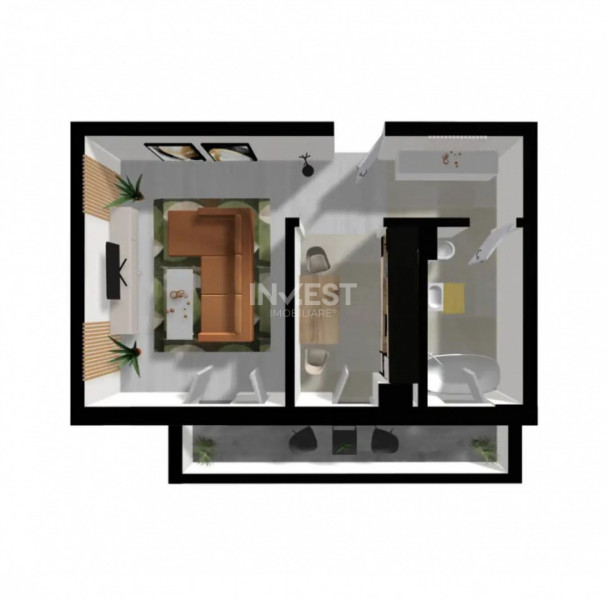 COMISION 0%! 1 CAMERA BLOC NOU PACURARI KAUFLAND