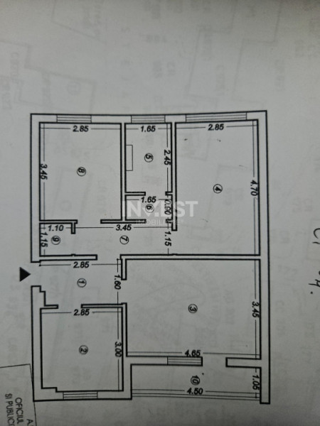 Apartament cu 3 camere decomandat-Tatarasi-Liceul Teoretic Al. Ioan Cuza 