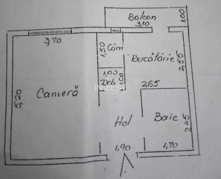 Apartament de vanzare 1 camera, zona Pacurari, Iasi