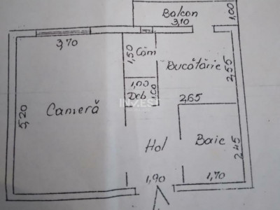 Apartament de vanzare 1 camera, zona Pacurari, Iasi