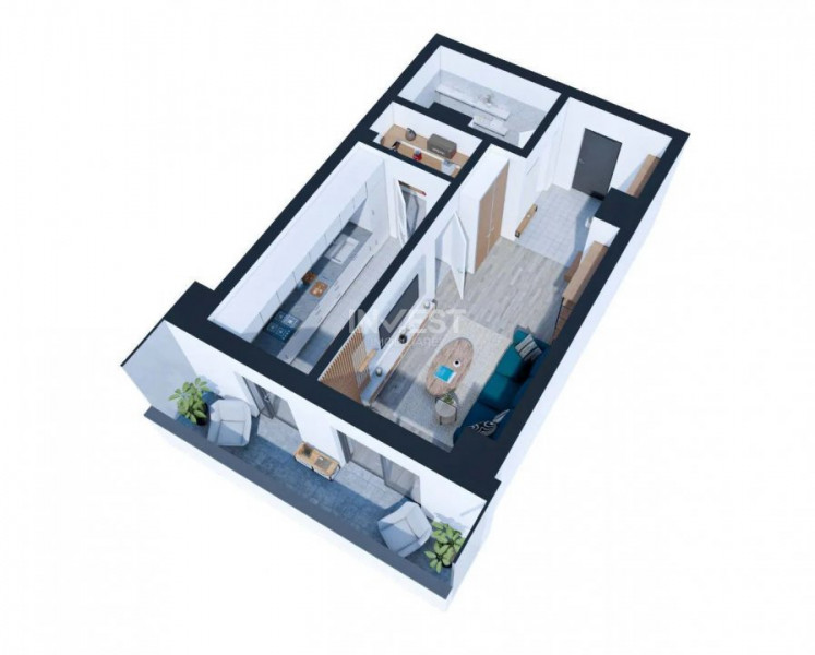 APARTAMENT 1 CAMERA, ETAJ INTERMEDIAR, ZONA NICOLINA, COMISION 0% !!!