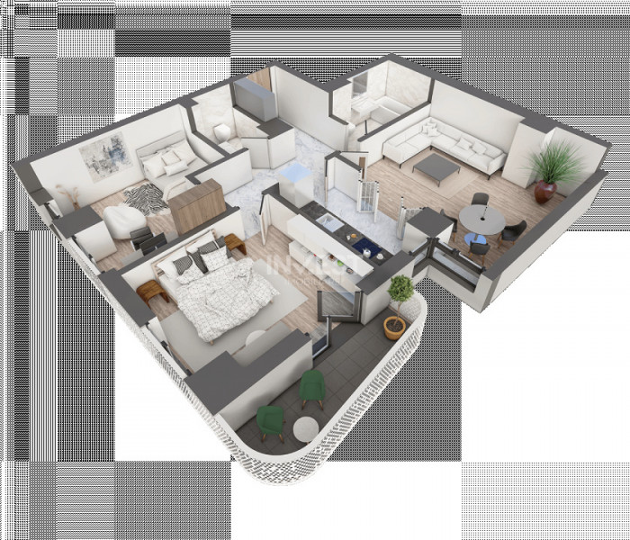 APARTAMENT CU 3 CAMERE DECOMANDAT, 2 BAI , COMPLEX PREMIUM +++, COMISION 0% !!!