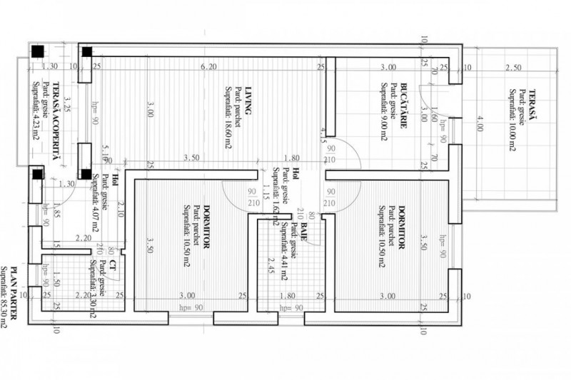 CASA CU 3 CAMERE INDIVIDUALA , PLAN PARTER , LUNCA CETATUII