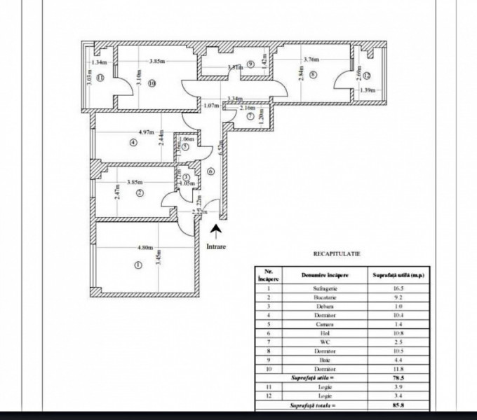 APARTAMENT-4 CAMERE-DECOMANDAT-GALATA