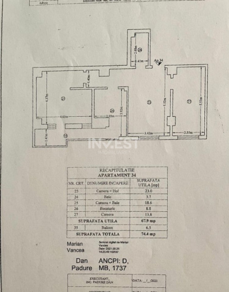 Apartament 3 camere- Bloc nou-etaj intermediar-zona Tatarasi