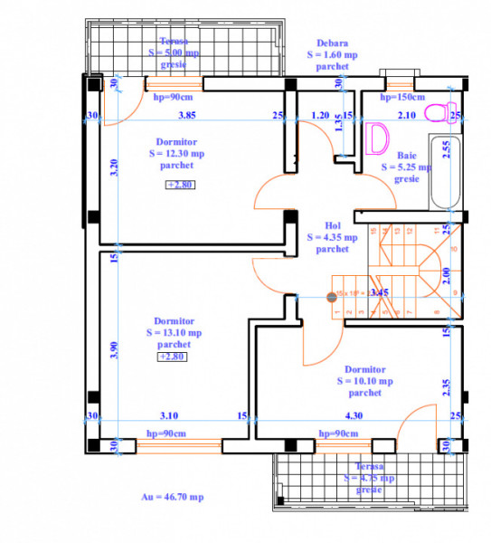 Casa de vanzare 4 camere. Mobilata. Valea Adanca- 900m de CUG