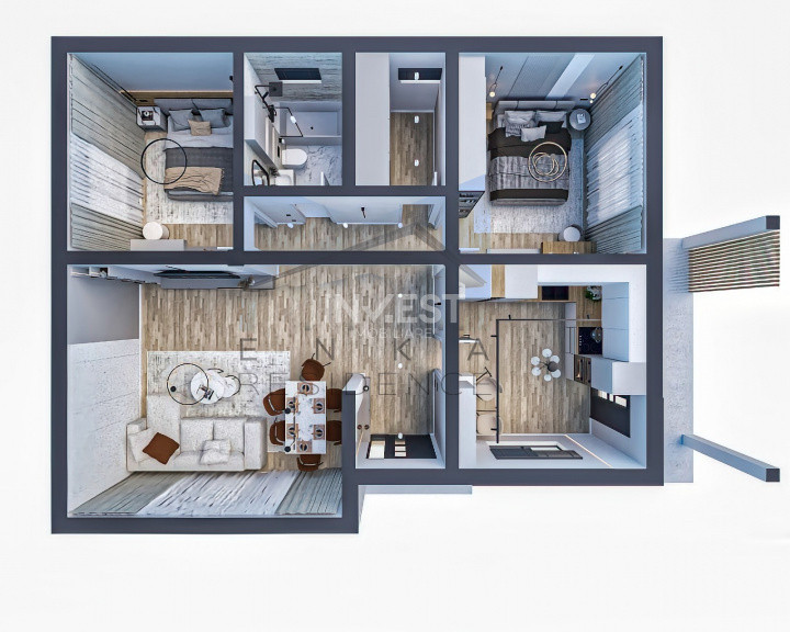 CASA INDIVIDUALA, 3 CAMERE,81 MP UTILI, 400MP TEREN, MIROSLAVA