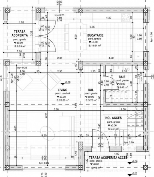 CARTIER PRIVAT, CASA 4 CAMERE, 2 BAI, MIROSLAVA , PLACA DE BETON PESTE ETAJ
