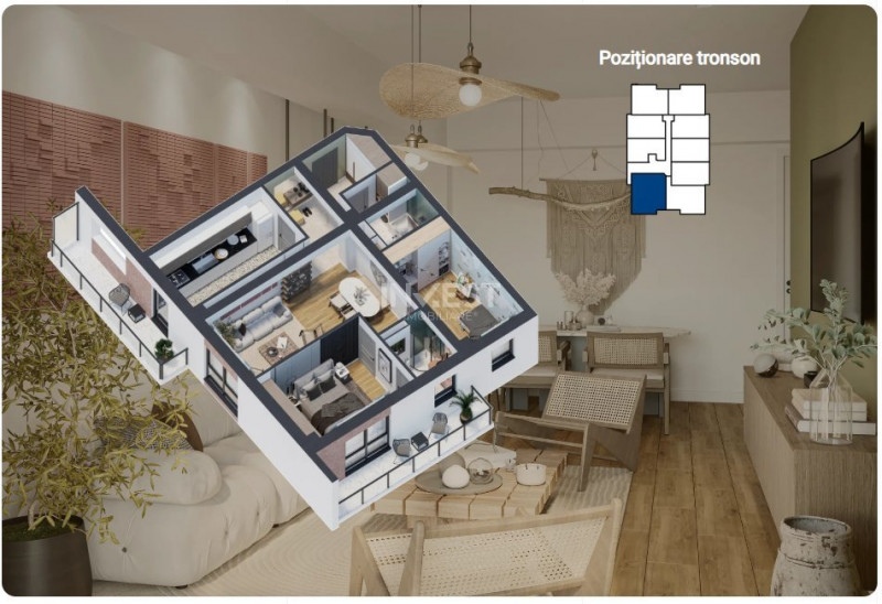 COMISION 0%, APARTAMENT CU 3 CAMERE , 82MP , BLOC NOU GALATA, COMISION 0%