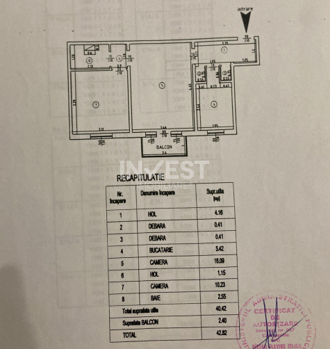 DE VANZARE-APARTAMENT 2 CAMERE-DACIA ZIMBRU