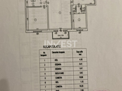 DE VANZARE-APARTAMENT 2 CAMERE-DACIA ZIMBRU
