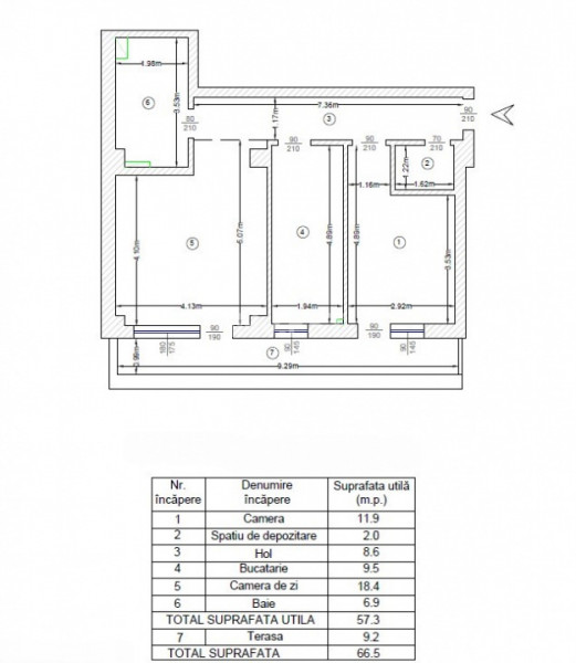 COMISION 0%! 2 CAMERE+ TERASA CU VEDERE PANORAMICA 