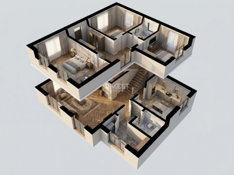 Casă individuală, 4 camere, complet mobilată — Rediu Lac, Iași