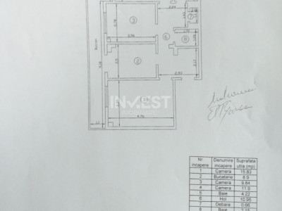 Apartament spațios de 3 camere, 79 mp, etaj 1, zona Canta, Iasi