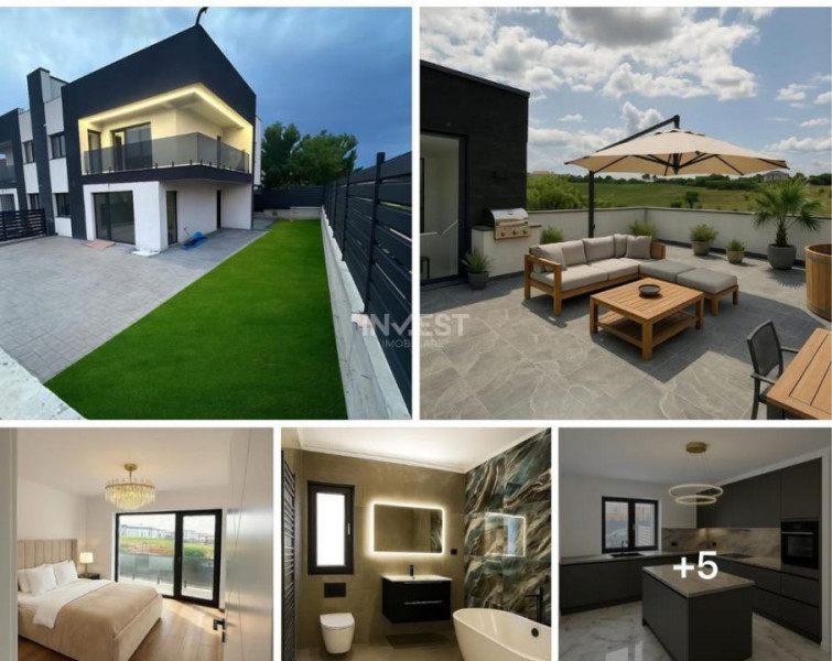 Casă Individuala Mediteraneana Acoperis-TERASĂ ! Rediu !