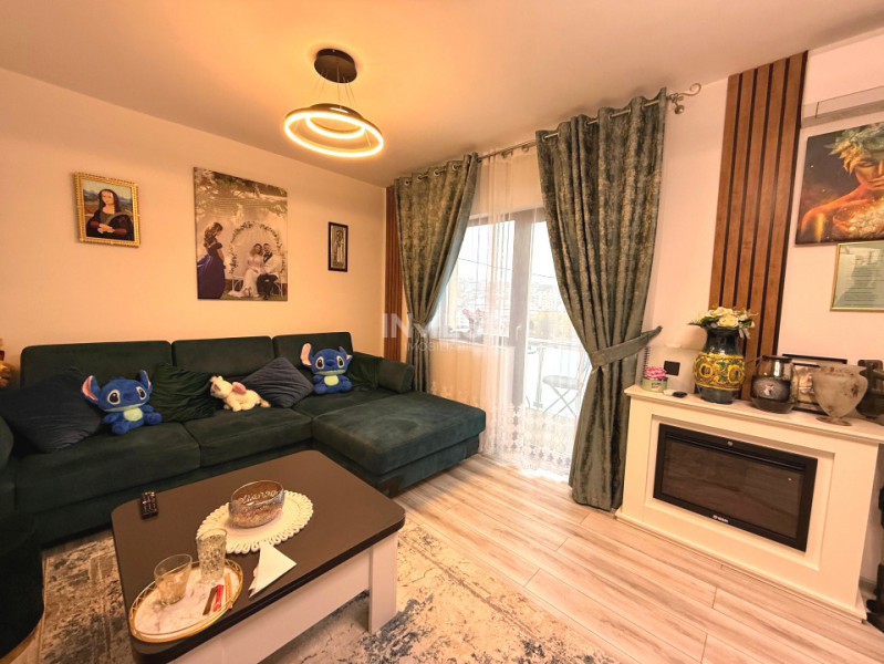 Apartament cu 2 camere decomandat în bloc nou, etaj 1, mobilat & utilat