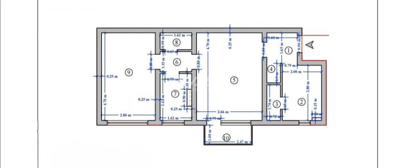 Podu Ros- Apartament 2 camere 