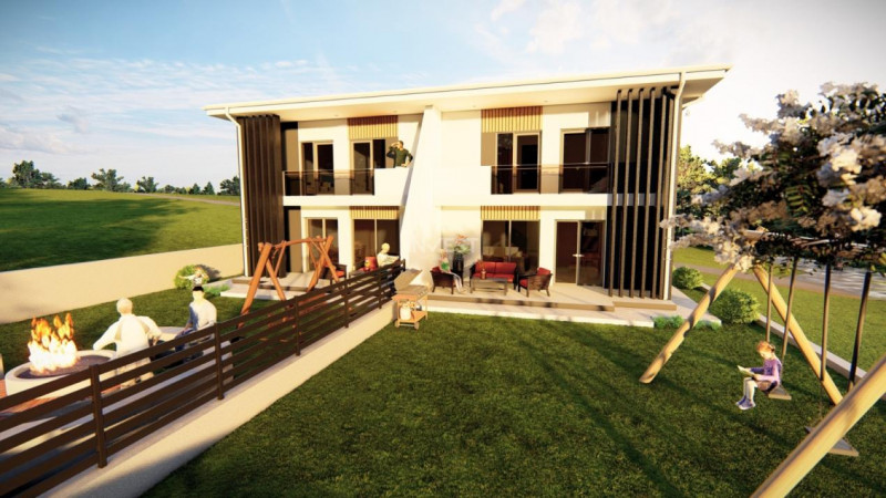 Locuință cu 4 camere/2 băi, 115 MPU, arhitectură modernă
