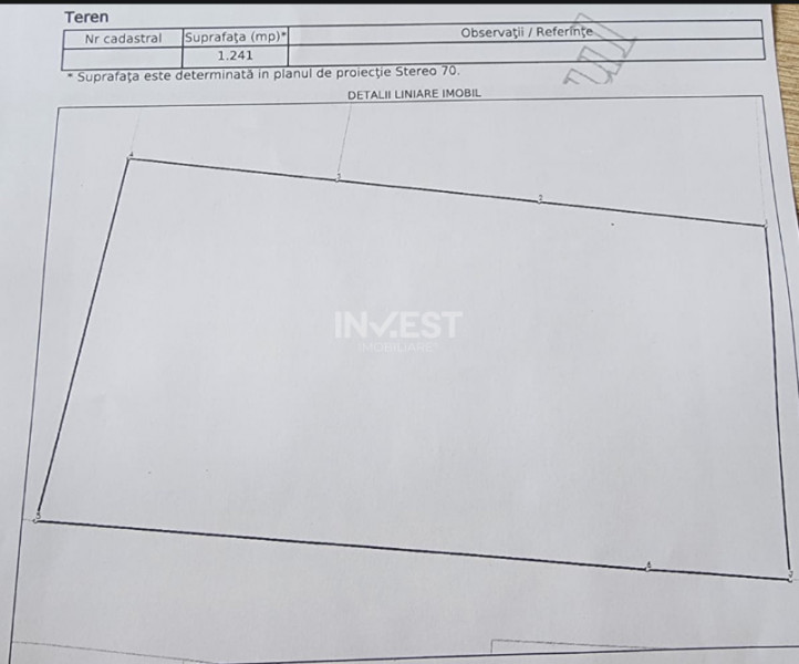 TEREN  INTRAVILAN VLADICENI, IASI, 1241 MP 