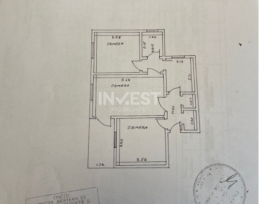 Apartament 3 camere - bloc fără risc - Podu Roș-Tutora