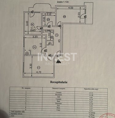 Apartament 3 camere decomandat, zona Moara de Foc- Luckoil, Iasi