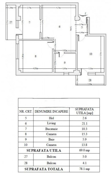 COMISION 0%! 3 CAMERE BLOC NOU! LIFT!