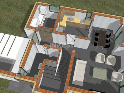Casă P+1E, 4 camere, teren 550 mp, finisaje la alegere – Rediu / Platoul Popas P
