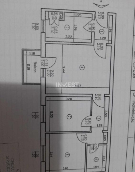 Apartament 3 camere- zona Dacia