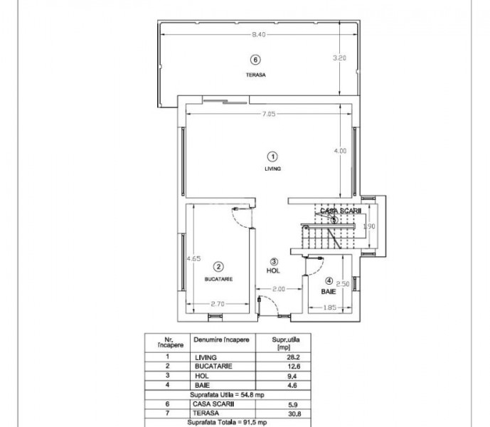 Casă individuală cu 4 camere/2 băi zona Bârnova