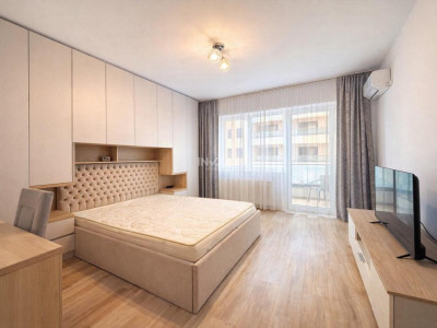 Apartament 1 cameră 44MP, etaj intermediar, bloc din 2024 în zona Podu Roș