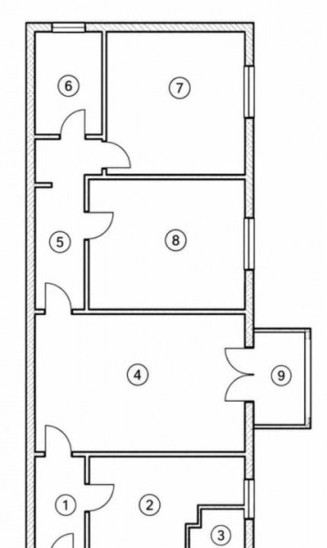 Apartament 3 camere-Zimbru