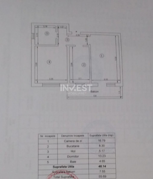 DECOMANDAT 2 CAMERE POPAS PACURARI, IASI