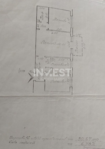 Apartament 3 camere-etaj 3-Mircea cel Batran