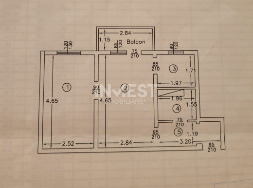 Apartament 2 camere-etaj 1-Tatarasi 