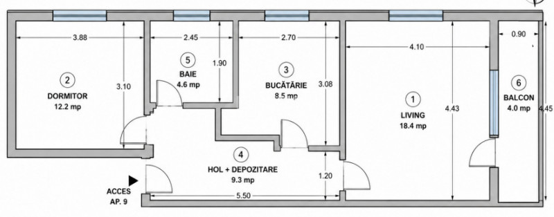 Apartament 2 Camere Decomandat, Bloc Nou,Popas Păcurari, IASI