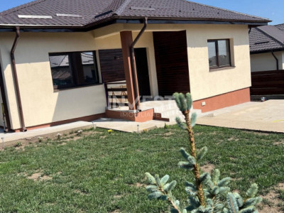 Casă pe un nivel, 3 dormitoare, placă de beton, teren 430 mp – Valea Lupului