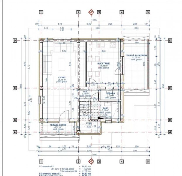 Casă individuală cu 4 camere Valea Lupului-Iași PLACĂ DE BETON! COMISION 0