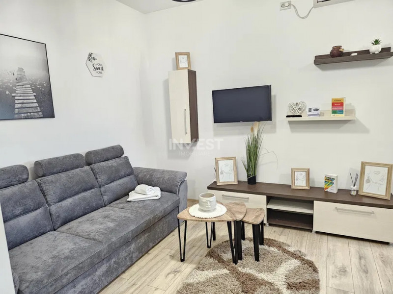 Apartament 2 camere în Concept Residence, complet mobilat și utilat, 450 €/lună