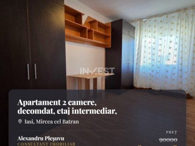 Apartament 2 camere, decomandat, etaj intermediar, zona Mircea cel Batran
