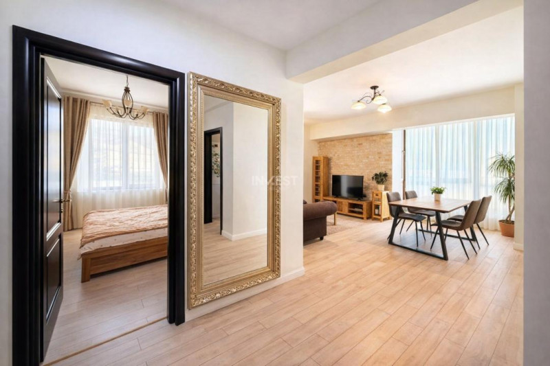 Apartament mobilat 68 MP Utili - etaj intermediar cu lift - zona Cetățuia-Iași