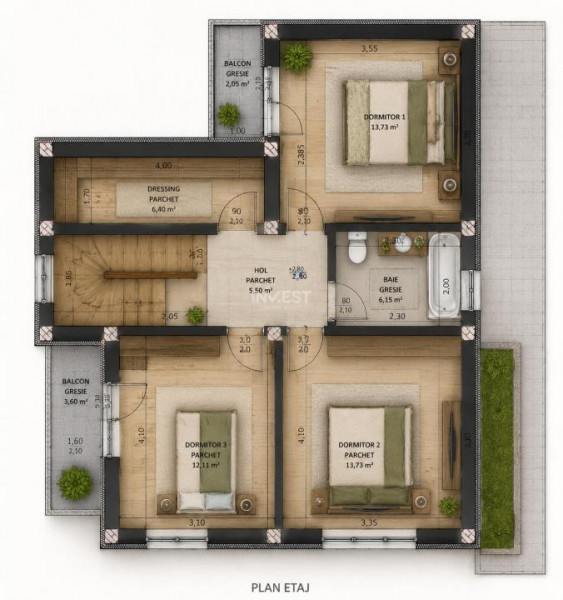 CASA INDIVIDUALA, 4 CAMERE, 2 BAI, 750 MP TEREN, MIROSLAVA