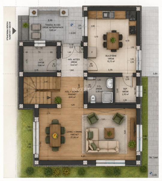 CASA INDIVIDUALA, 4 CAMERE, 2 BAI, 750 MP TEREN, MIROSLAVA