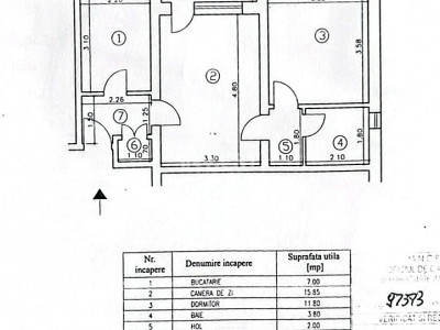 Apartament 2 camere-Tatarasi-str Ciurchi-48 mp