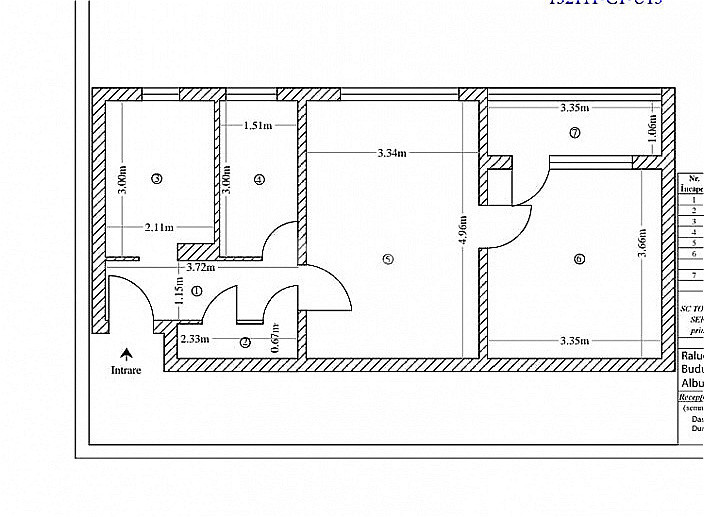Apartament 2 camere-50 mp-Podu Ros-etaj intermediar