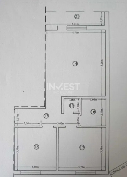3 CAMERE ET.1 BLOC NOU ROND PACURARI